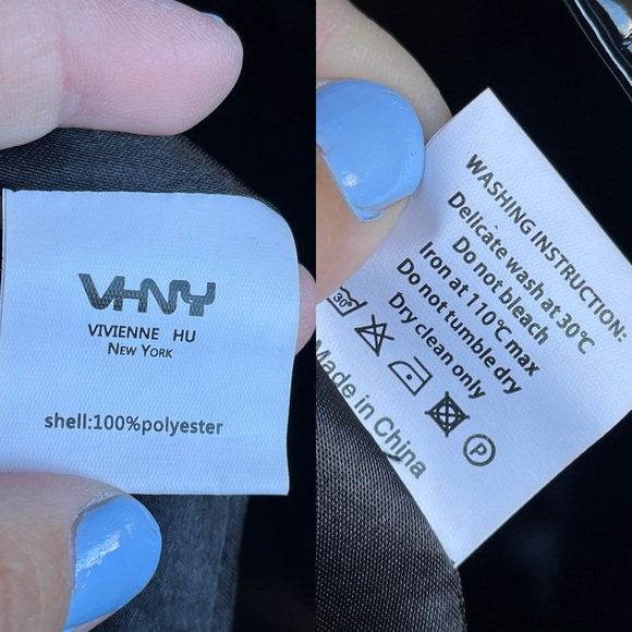 VIVIENNE HU VHNY VINYL TRENCH COAT IN BLACK SIZE 8 - Picture 16 of 16